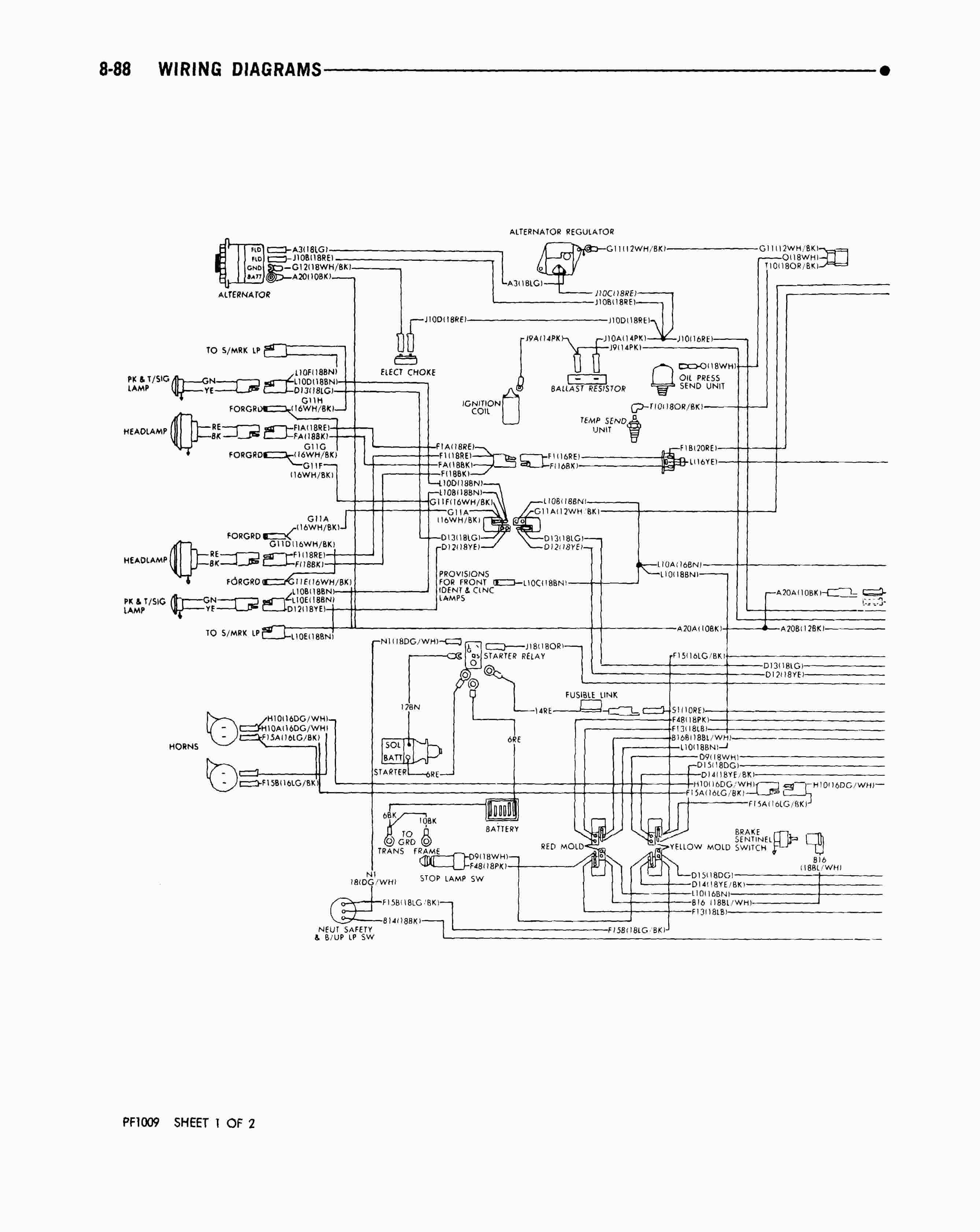 72 Dodge Class A Chassis Wiring Diagram
