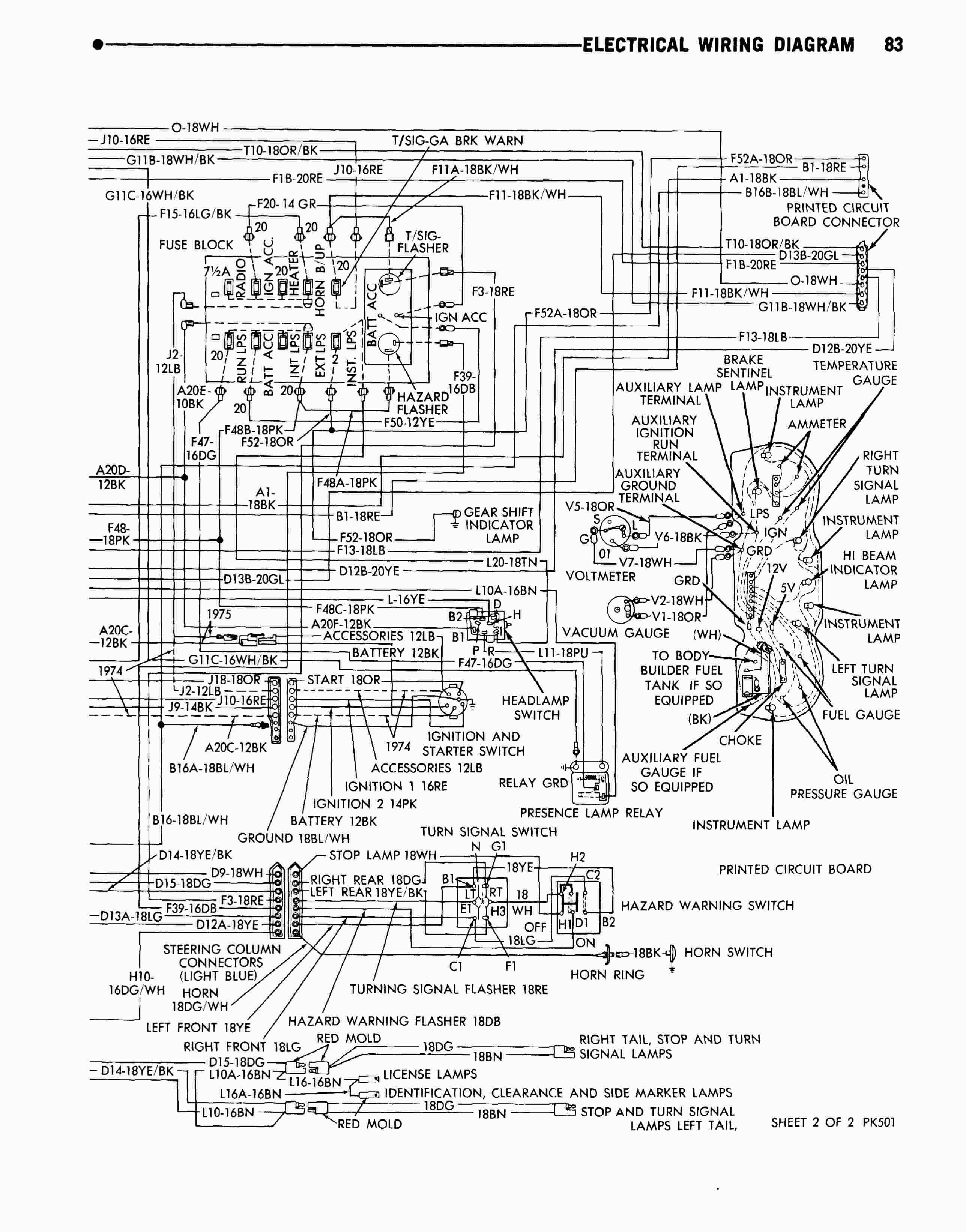 Dave's Place - 74-75 Dodge Class A Chassis Wiring Diagram